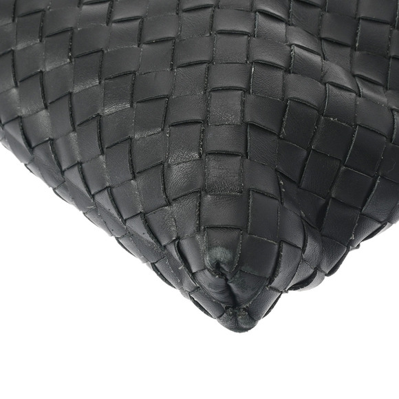 BOTTEGA VENETA Intrecciato Black Leather Shoulder Bag - Picture 9 of 9